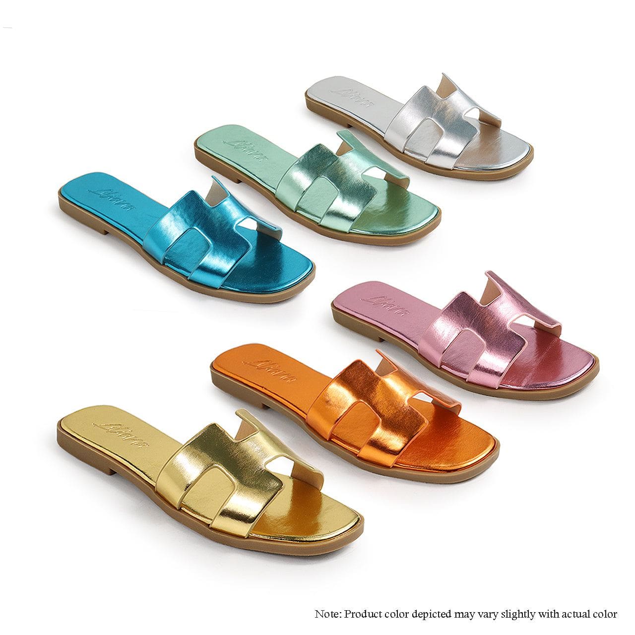 Metallic Arch Sandals - PREORDER