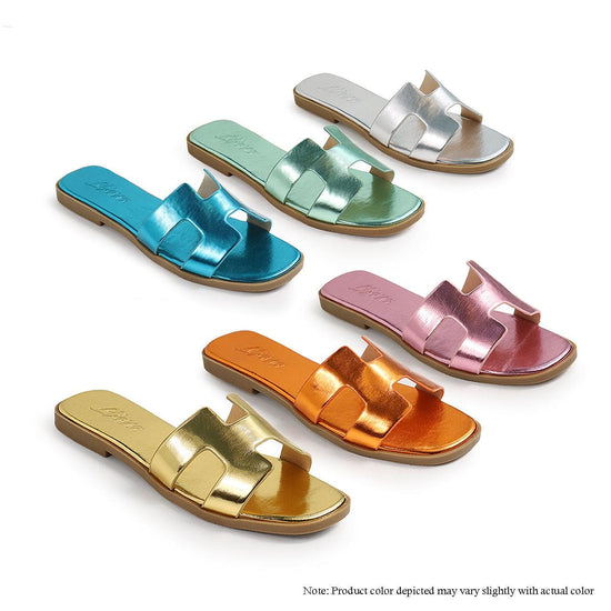 Metallic Arch Sandals - PREORDER