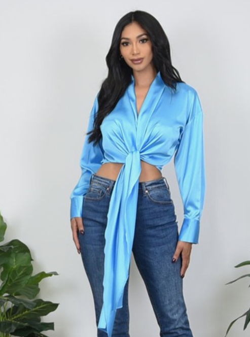 Satin Long Sleeve Tie