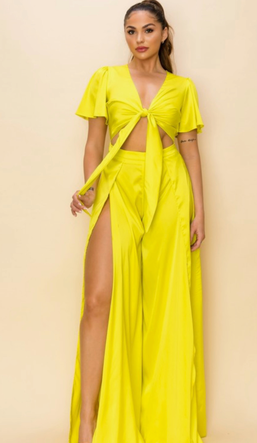 Satin Neon Jumpsuit