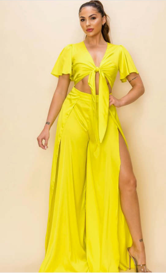 Satin Neon Jumpsuit