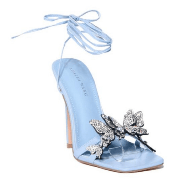 Blue Butterfly Heel