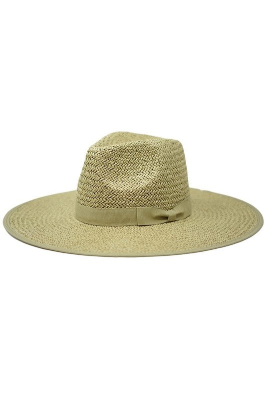 Emma Large 10 CM Brim Panama Straw Hat