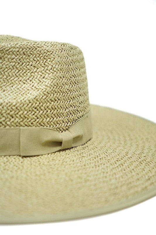 Emma Large 10 CM Brim Panama Straw Hat