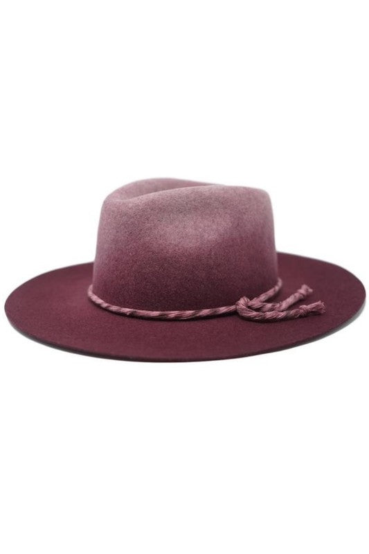 ROWAN - Ombre Wool Stiff Brim Panama Hat