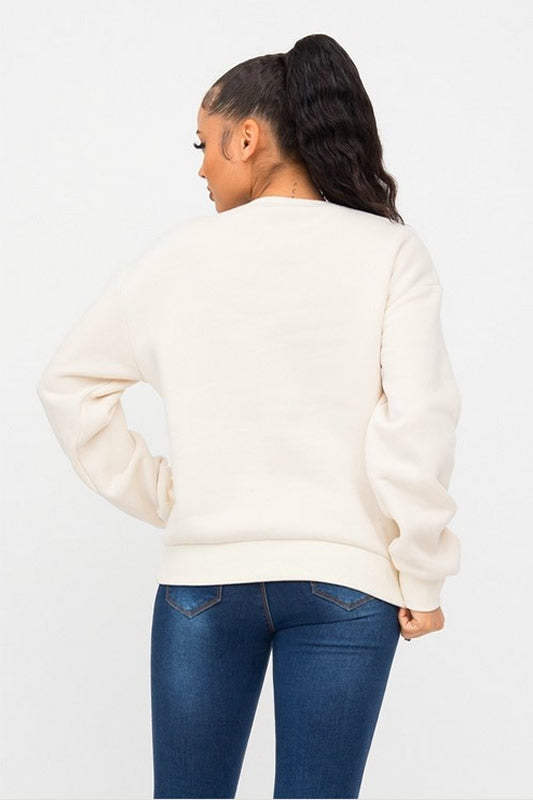 Ivory MERCI SWEATSHIRT