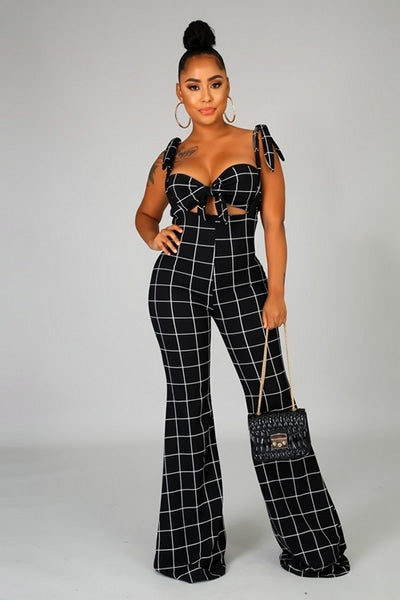 Black Stretchy Tube Neckline Crop Top 2 Piece Set