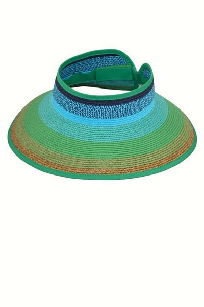 Green Paper Braid Roll Visor