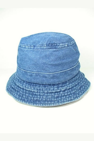 Cotton Denim Bucket Hat