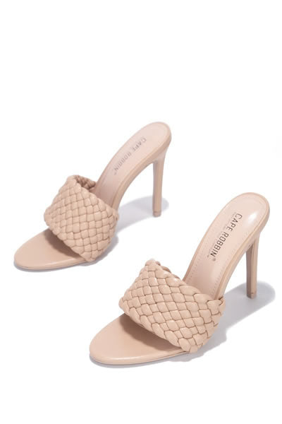 Nude Anson Booked And Busy Heeled Mule