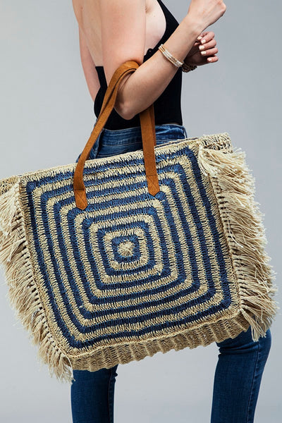 Denim Handmade Square Bag