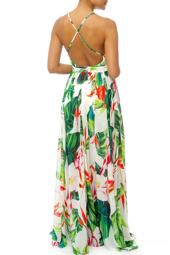 Luxxel - Tropical Maxi Gown