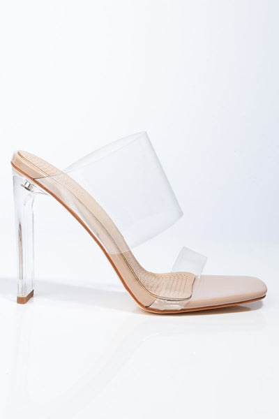 Azalea Wang - Rose Nude Chunky Sandal